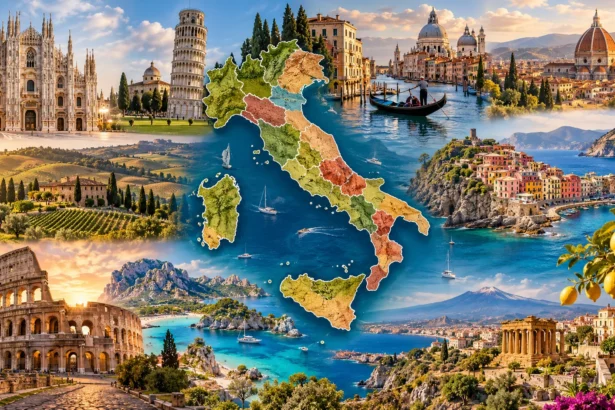 Italy Map Regions, Cities & Top Places to Visit